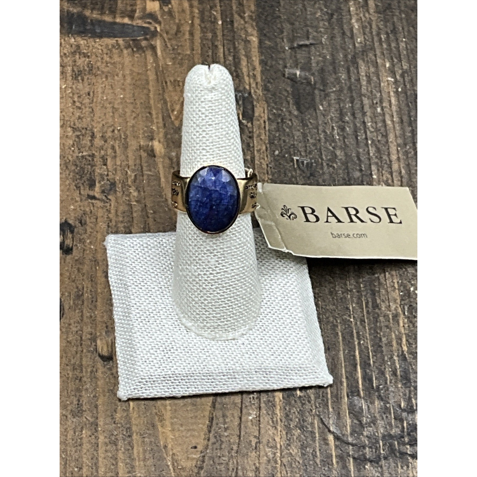 Barse Inscribed Kyanite Ring- 1 Cor 13- Bronze- 775- Nwt 25$